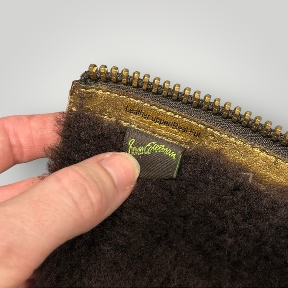 Rare Vtg Sam Edelman Dupree Lace up Boots Real Fur Shearling Sz 9 - Picture 12 of 13